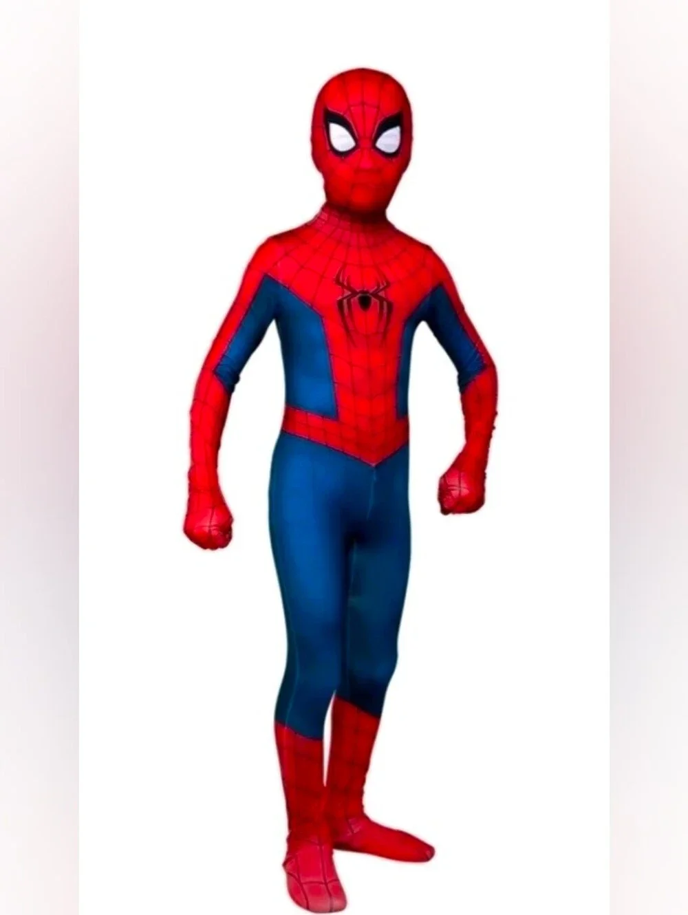 Marvel Spiderman Child Large 10-12 Costume‎ Spandex Zentai Suit Mask Jazwares